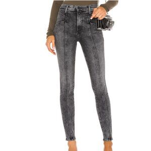 NWOT MOTHER Brown Denim Seamed Swooner Skimp Play Date Jeans Women's Size 24